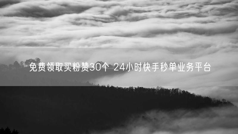 免费领取买粉赞30个 24小时快手秒单业务平台
