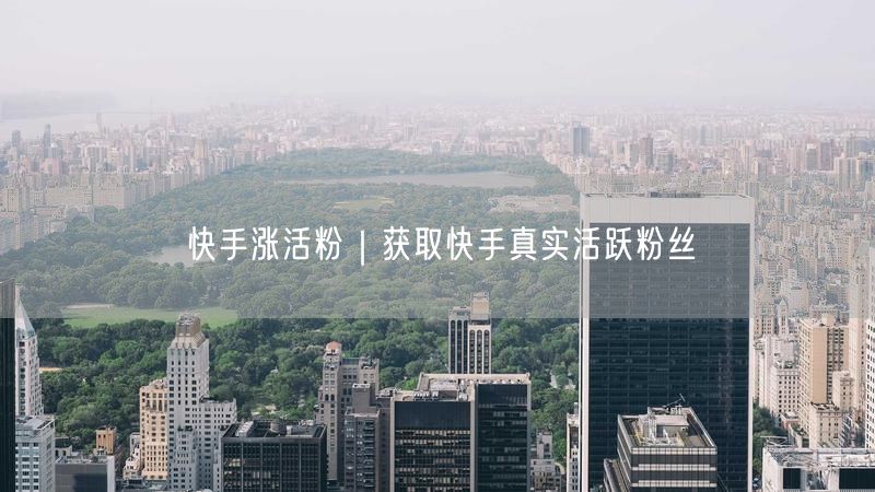 快手涨活粉｜获取快手真实活跃粉丝